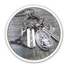 St. Sebastian, Patron Saint of Athletes, Hockey Keychain, Clip or