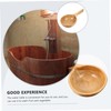 iplusmile Wood Water Scoop Ergonomic Kitchen Ladle Convenient for Home