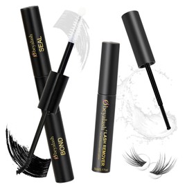 Obeyalash Lash Bond & Seal Set with Remover - Eyelash Glue & Remover for Cluster Lashes & DIY Eyelash Extensions, Waterproof Hold, Controlled Application
