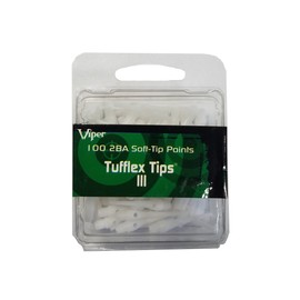 VIPER 100 Count 2BA White Soft Tip Tufflex III Tip