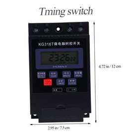 Operitacx Microcomputer Timer Switch with Timer Function Programmable Wall Socket Versatile Use for Outdoor Lighting and Household Appliances Easy Installation