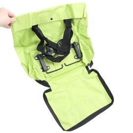 Fudeshe Collapsible Two-Stage Zipper Grocery Cart,Reusable Folding Shopping Bag,Multifunction Telescopic Storage Bag,Foldable Grocery Cart with Wheels for Traveling Shopping