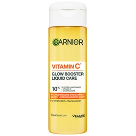 Garnier Vitamin C* Glow Booster Liquid Care - Nourishing Face Fluid with Vitamin C* for More Moisture and Radiant Skin, 120 ml