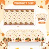 YQUQWN Turkey Thanksgiving Decorations, Disposable Tablecloth, Plastic Table Cover for