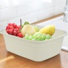 HOMMP 12 Quart Plastic Small Dishpan/Wash Basin, 4-Pack