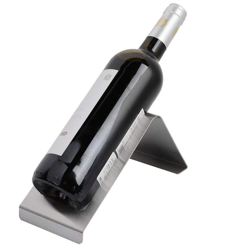 Fdit Stainless Steel Wine Bottle Rack Holder, Single Bottle Display
