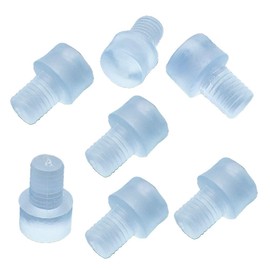 50 Pieces Glass Top Table Bumpers with Stem 6mm Pin Glass Table Top Bumpers Patio Table Bumpers Rubber Grippers Glass Top Table Stem Bumpers Anti Collision Stem Bumper for Furniture 6mm Hole