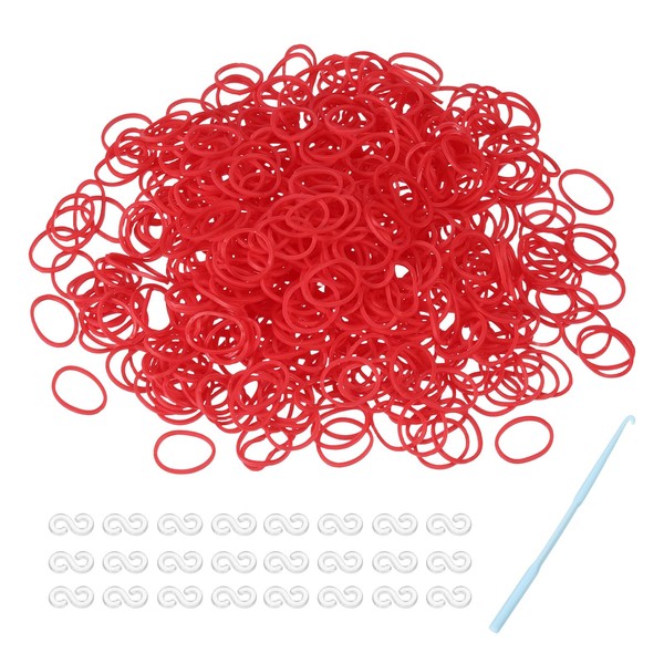MECCANIXITY 600 Pcs Loom Rubber Bands Kit with 25 Pcs