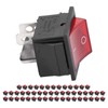 50PCS Snap Power Switch Brass 4 Pin 2 Position Mini