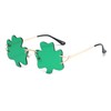TOSGMLOUS St. Patrick’s Day Irish Shamrock Sunglasses Green Four Leaf