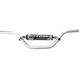 TUSK T-10 Aluminum 7/8" Handlebar Mini RM High Bend Silver for Cobra CX50-JR 2007-2019