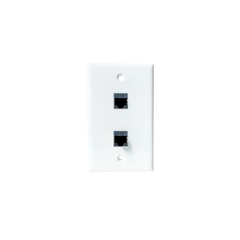 BOPLAT 2 Port Ethernet CAT7 Wall Plate Female to Female