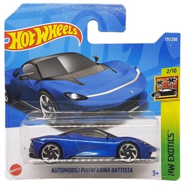 Hot Wheels - Automobili Pininfarina Battista - HW Exotics 2/10 - HCX53 - Short Card - Super Sports Car - Dark Blue - Mattel 2022