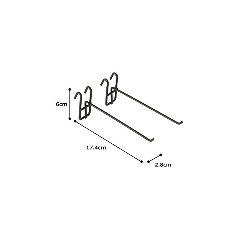 Iris Ohyama MPA-F15 Mesh Panel Hook, 5.9 inches (150 mm),