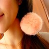 White Fang ZA047 Hair Rubber with Fur Bonbon Adult Stylish
