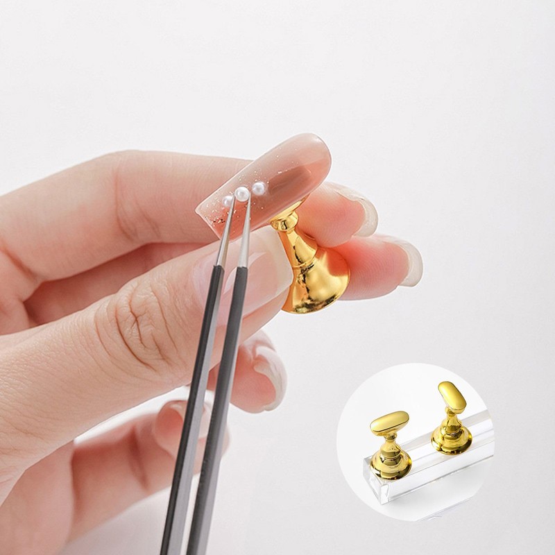 DALAETUS 4pcs Magnetic Nail Tips Stand,Nail Stand Display, Acrylic Nail