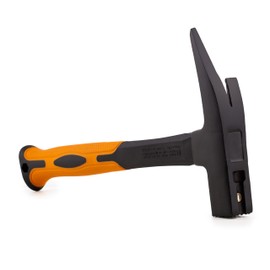 Mivos Roofing Hammer 600 g Head Weight 2K Fibreglass Handle - Carpenter's Hammer with Magnetic Nail Holder - Claw Hammer with Fibreglass Anti-Vibration Handle and Forged Head - DIN 7239