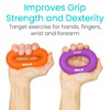 Vive Hand Strengthener Grip Ring (4 Pack) - Forearm Ring