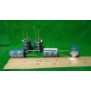 Nichicon (5) 2200uF 25 WV Radial Lead Electrolytic Capacitors NOS