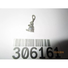 Unbranded Sterling Silver Long Ear Bunny Rabbit - Easter Bunny Rabbit Charm
