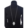 Collezione Alessandro Long Chain with Oval Pendant - Metal
