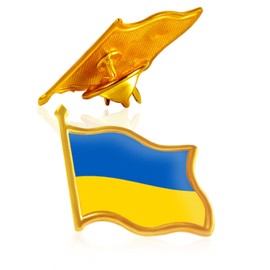 24Pack-Ukraine Flag Pin New -Enamel Ukrainian National Lapel Pins Bulk Decoration for Clothes Bags Gifts Souvenir