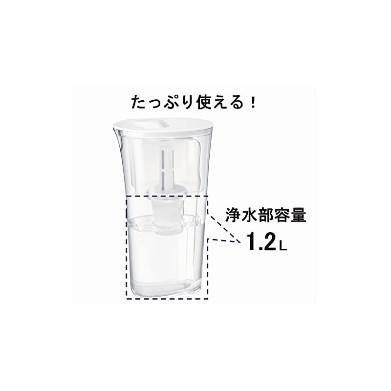 TORAY torayvino Pitcher-type Water Purifier 1.2L PT302F