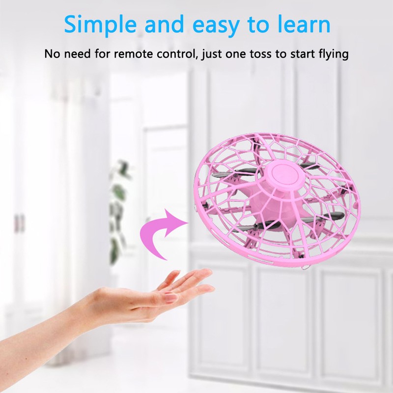 Mini Toy Drone for Kids Hand Operated UFO Flying Ball