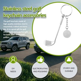 HQRNYP Golf Gifts Keychain for Men Women, Car Keychain, Golf Key Chain Accessories Universal for Handbags Decorations