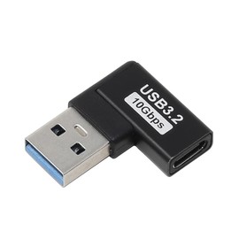 INEX USB Adapter A Male to C Female Left L Type 10Gbps U32AC-LFAD