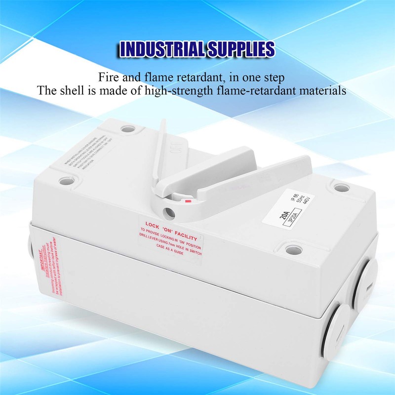 Weatherproof Isolating Switch Dustproof Waterproof 3P Isolator Switch with Super