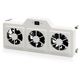 12V RV Refrigerator Cooling Fan RV Fridge Evaporator Fin Fan with Three 2.5" Powered Fans, Adjustable Speed, Prevents Ice, Optional Remote Control, High Airflow, Quiet Operation