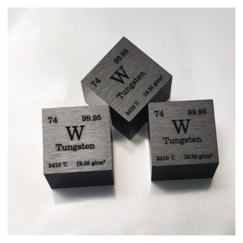 0.39 Inch Tungsten Cube – 99.95% Pure Solid Metal for