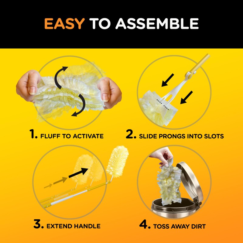 Swiffer Dusters, Heavy Duty Starter Kit, Super Extender Handle