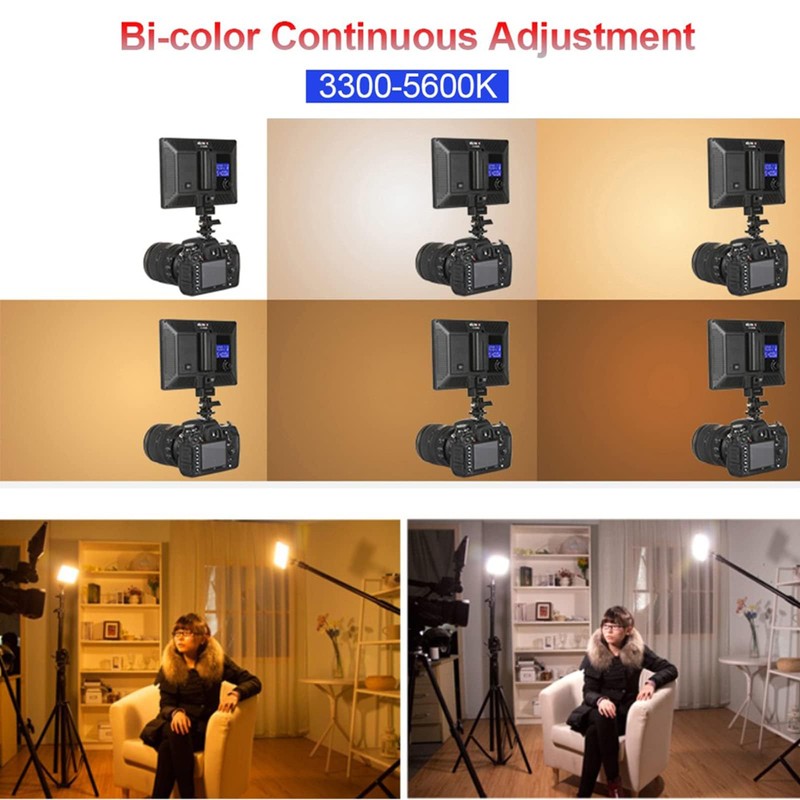 VILTROX L116T LED Video Light Panel Dimmable Bi-Color 3300-5600k CRI95+