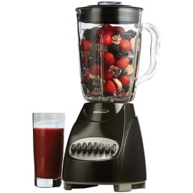Brentwood JB-920B 12-Speed + Pulse Blender with Glass Jar, Black