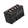 Stereo Mini Mixer, Mini Stereo Audio Mixer with 4-Channel RCA