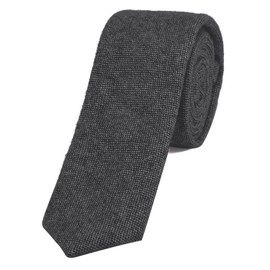 DonDon Men's Tie 6 cm Cotton Plain Checked and Polka Dot Mottled -