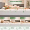 2 Inch Mattress Topper Queen - Viscose Derived from Bamboo,White
