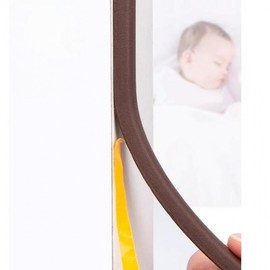 Window Frame Draft Stopper Balcony Weatherstrip Rubber Seal 4x9mm Draft Stopper White 5ea