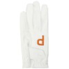 PUMA Men's Golf P Glove (Left Hand), bright white/licky orange,