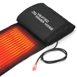 REHOSEUP 20FT Sewer Hose with Heated Sleeve,Black Rv Sewer Hose kit ，Sewer Hose for Rv Camper/Rv Accessories (20FT Sleeve)