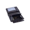 Biker Wallet with chrome chain vertical format LEAS, Genuine Leather,