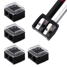 2 Stück Makeup Sharpener Anspitzer, Kosmetikspitzer (schwarz 4) Anspitzer Kajalstift,Schwarz Spitzer Dicke Und Dünne Stifte,Anspitzer Dicke Stifte,Spitzer für Kajalstifte,für Cosmetics Stifte