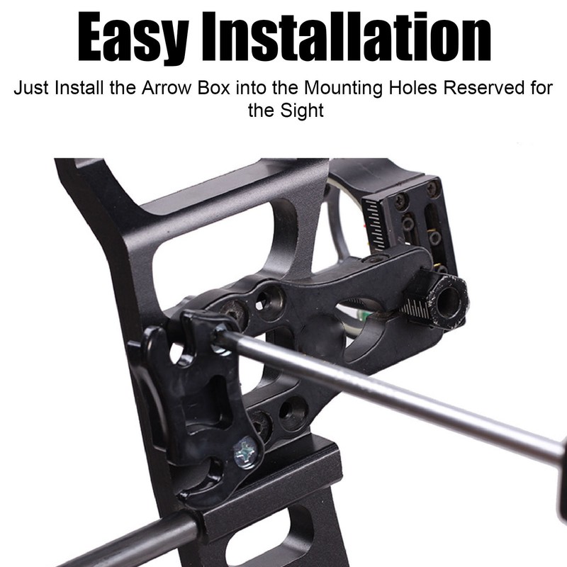 Quick Release Bow Quiver 6 Arrow Composite Pulley Bow Box