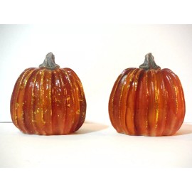 Unbranded FALL THANKSGIVING DECOR MINI PUMPKIN SET OF 2 TABLE TOP