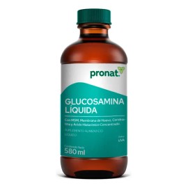 Suplemento Glucosamina Líquida - Pronat - 580 ml con Colágeno y Ácido Hialurónico Sabor Uva