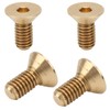 50Pcs Flat Hex Socket Screw Copper Countersunk Head Fastener Hardware