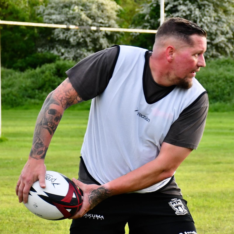 Precision Momentum Rugby Training Ball, Premium Rubber, Hand-Stitched, All-Weather Grip,