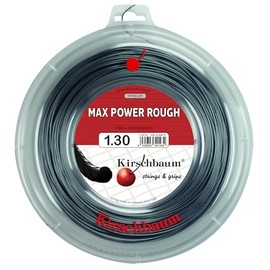 Kirschbaum Reel MAX Power Rough Tennis String, 1.30.mm/16-Gauge, Silver Grey